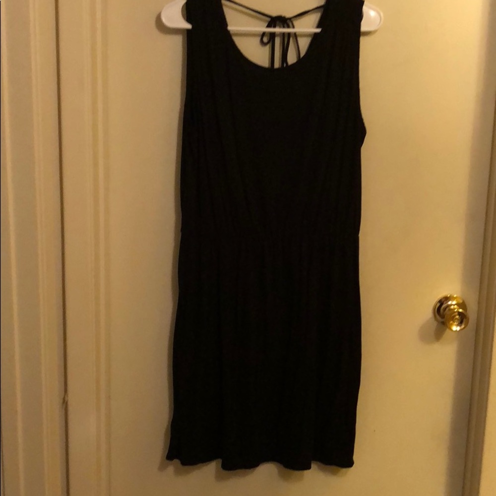 Loft black sleeveless dress